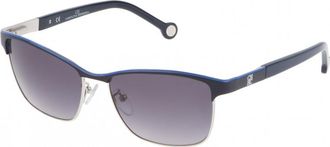 Carolina Herrera Womens SHE0695608PN 56 Sunglasses - Blue - One Size