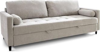 Home Heavenly Home Heavenly Sof&aacute; Cama Loli - Sof&aacute; De 3 Plazas Multifunci&oacute;n Con Apertura De Arrastre 210 Cm- Tapizado En Tela Anti Mancha - En Color: &Aacute;rtico