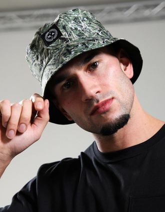 Marshall Artist Mens Adored Bucket Hat - Black / Camo Reversible