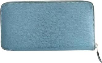 Herm&egrave;s Pre-owned Wallets, female, Blue, Size: ONE SIZE Pre-owned Portefeuille