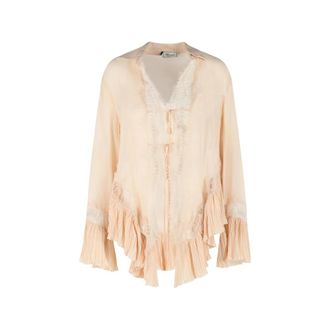 Blumarine Amberlight Lace Ruffled Shirt