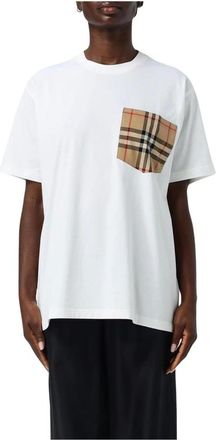 Burberry Mujer, Camisetas, Blanco, Talla: M