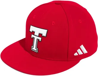adidas Mens adidas Red Texas Tech Red Raiders On-Field Fitted Baseball Hat at Nordstrom, Size 7