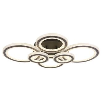 Netlighting Kora Semi Ceiling Light Black 6x LED Dimmable 2700-6000K Remote