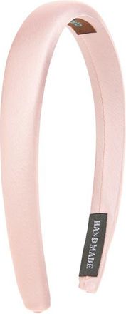 Tasha Skinny Padded Satin Headband in Pink at Nordstrom