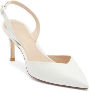 Stuart Weitzman Julia 75 Slingback Pump in White. at Nordstrom Rack, Size 10.5