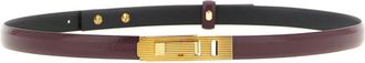 Alberta Ferretti Dunne riem - Dames - Riemen - Rood - XS - Leer - Accessoires