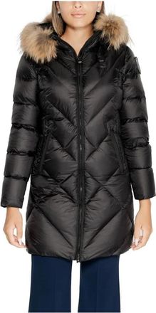 Blauer Jassen, Dames, Zwart, L, Zwarte polyamide jas en mantel