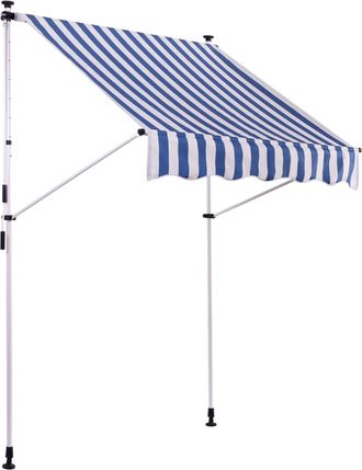 Clp Toldo Ajustable Westerly 350x120 Cm Blanco / Azul
