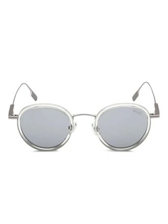 Ermenegildo Zegna round sunglasses - Silver