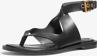Michael Kors Irene Leather Wrap Sandal