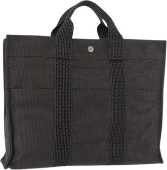 Herm&egrave;s Pre-owned Vintage Tote Bag - Dames - Vintage Shopper - Grijs - ONE Size - Vintage