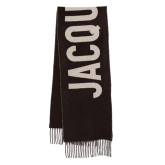 Jacquemus Logo-intarsia Fringed Scarf