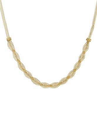 Italian Gold, Inc 10K Fancy Braided Curb Link Necklace