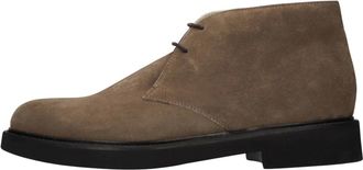 Rossano Bisconti Su&egrave;de Enkellaarzen - Heren - Veterlaarzen - Bruin - 42 EU - Su&egrave;de - Schoenen