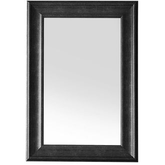 Beliani Beliani - Espejo De Pared Negro 61 X 91 Cm Material Sint&eacute;tico Estilo Minimalista Escandinavo Lunel