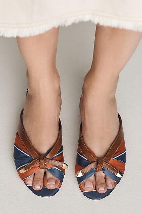 Maeve Knotted Slip-On Block Heels