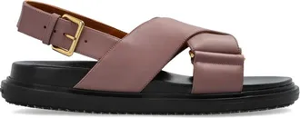 Marni Fussbett Sandal - female - Marni - Flat Sandals - Pink - 6 UK - Shoes