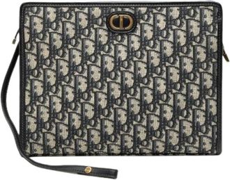 Dior Pre-owned Clutches, female, Multicolor, Size: ONE SIZE Pre-owned Vintage Canvas Clutch