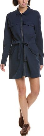 Grey State Front Zip Shirtdress