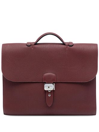 Herm&egrave;s 2008 Togo Sac A Depeches 38 aktetas - Rood