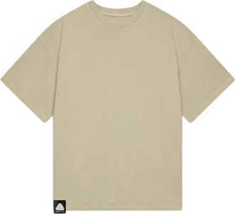 Flower Mountain T-shirt met ronde hals - Heren - T-shirts - Beige - M - Katoen - Tops