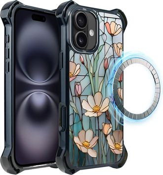 OEM Funda Ibizu Dropguard Ultra Para Iphone 16 Plus Con Magsafe, Colores De Cristal, Wildflower Whisper