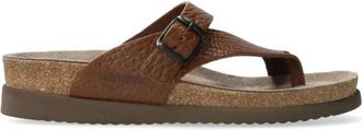 Mephisto Iconische damessandaal - Bruin - Dames - Slippers - Bruin - 36 EU - Leer - Schoenen
