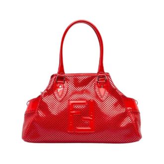 Fendi Pre-owned Vintage Handbag - Dames - Pre-owned - Rood - Maat: ONE Size Leer