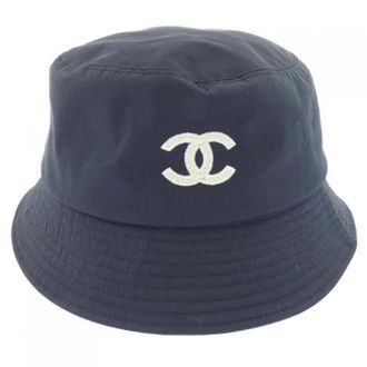 Chanel Pre-owned Hat - Dames - Pre-owned - Blauw - Maat: ONE Size