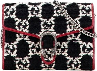 Gucci Pre-owned Cross Body Bags, female, Black, Size: ONE SIZE Pre-owned Leather Crossbody Bag