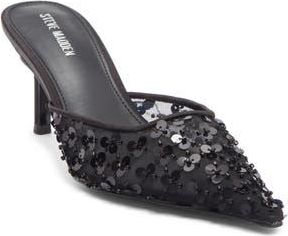 Steve Madden Alexi Mule in Black Sequin at Nordstrom Rack, Size 11