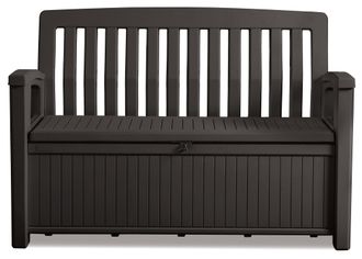 Keter Cassapanca Panchina Patio Bench Drak Grey 227 Litri 132 X 61 X 89 Cm
