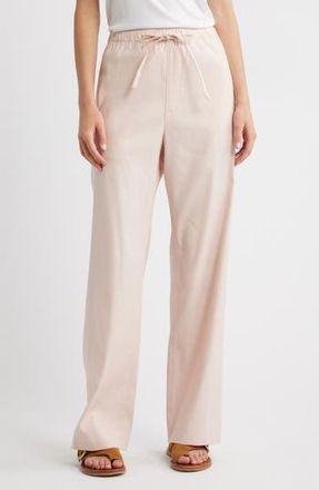 Rag & Bone Logan Linen Blend Wide Leg Pants in Rose at Nordstrom Rack, Size Large