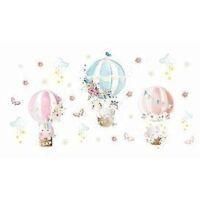OEM Conjunto De Pegatinas De Pared Con Motivos De Animales, Globos Aerost&aacute;ticos, Nubes, Flores Y Elefantes Para La Decoraci&oacute;n De La Habitaci&oacute;n Infantil - 