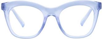 The Book Club Harlots Bed 51mm Blue Light Blocking Reading Glasses in Lilac at Nordstrom, Size +2.50