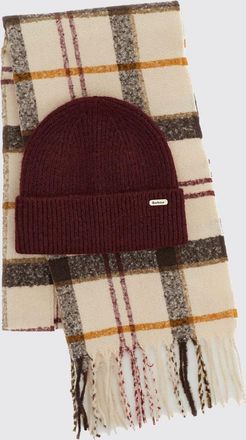 Barbour Box regalo con sciarpa e cappello in misto lana con motivo check