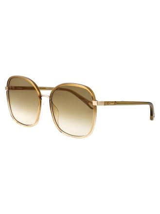 Chlo&eacute; CH0031S Gradient Lens Sunglasses - Beige