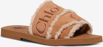 Chloé Lammfell-Pantoffeln Woody