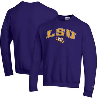 Champion Mens Champion Purple LSU Tigers Arch Over Logo Pullover Sweatshirt at Nordstrom, Size Xx-Large