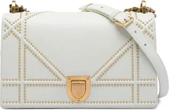 Dior Pre-owned Dior Medium Studded Lambskin Diorama Flap Ladies 84VL77KPDXQ82RUZ