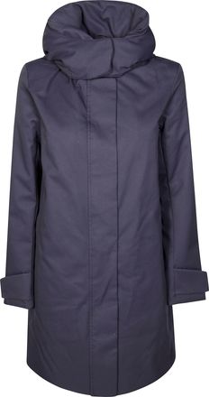 Save The Duck Technical Wool Coat with Detachable Hood