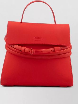 Moschino mini bag structured silhouette top handle strap