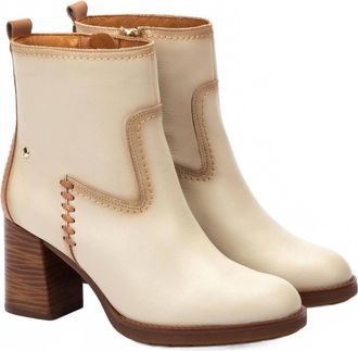 Pikolinos Womens Palencia Heeled Boots In Marfil