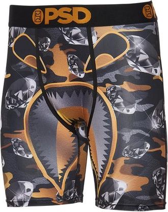 PSD Mens Graphic Briefs - Black/Gold Size XXL