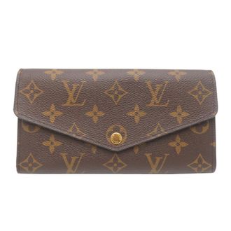 Louis Vuitton Monogram Brown Coquelicots Monogram Monogram Long Wallet (Bi-Fold) (Pre-Owned)