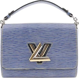 Louis Vuitton Tweedehands leren Louis Vuitton tassen - Dames - Vintage Handtas - Blauw - ONE Size - Leer - Vintage