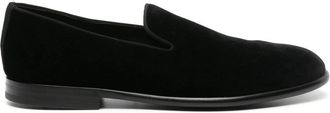 Dolce & Gabbana Leather-sole Velvet Loafers