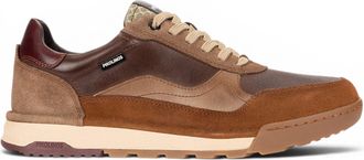 Pikolinos Pikolinos Mens Brown Leather Trainers Sneaker Lace-Up Shoes - Teide