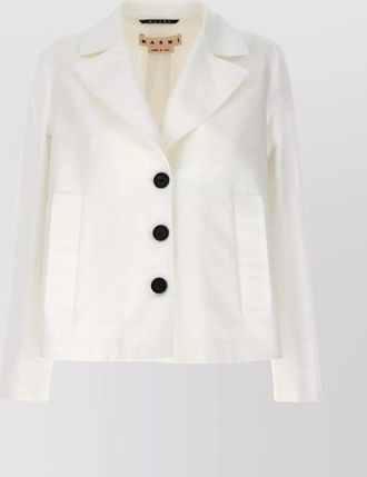 Marni flared blazer with back vent and pockets